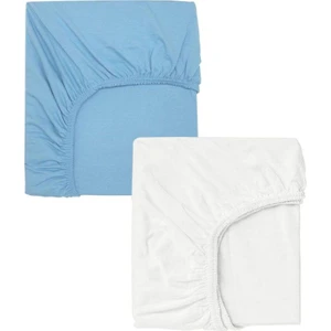 2 Adet 70 x 120 x 20 cm Anne Yanı Lastikli Penye Kumaş Bebek Çarşafı