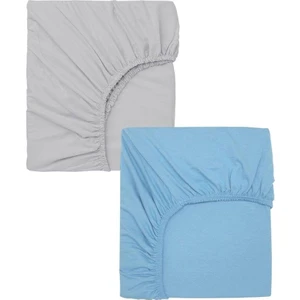 2 Adet 70 x 120 x 20 cm Anne Yanı Lastikli Penye Kumaş Bebek Çarşafı
