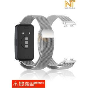 Huawei Band 8/9/10 Uyumlu Örgü Metal Hasır Kordon