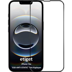 iPhone 16e ”ESD ANTI-STATIC” Cam Ekran Koruyucu 6D GLASS