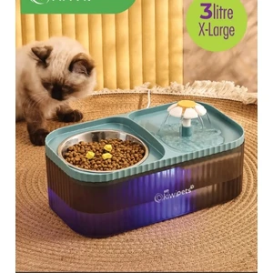 Pets KPF-10548 Mama Kabı ve Otomatik Evcil Hayvan Su Çeşmesi