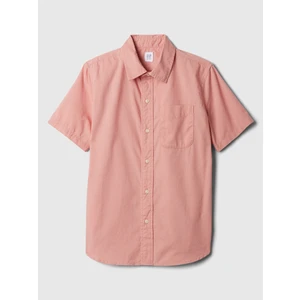 Erkek Çocuk Pembe Poplin Gömlek