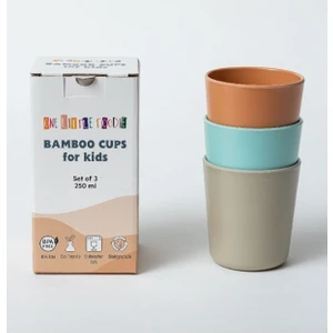 One Little Foodie Bambu Bardak 3'lü Set (250 Ml)