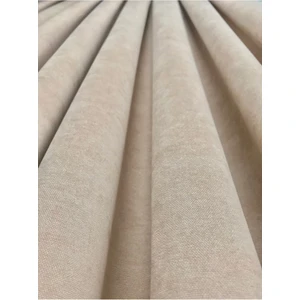 Ada Fonluk Bej Tek Kanat 1/3 Sık Pile - Her Odaya Uygun Lüks Fon Perde
