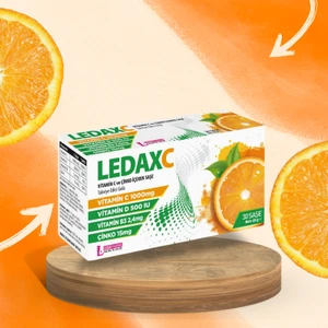Ledax C Vitamini 1000 Mg, D, B3 ve Çinko Içeren 30 Sase