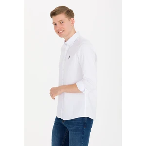 U.S. Polo Assn. Erkek Beyaz Gömlek Basic 50265664-VR013
