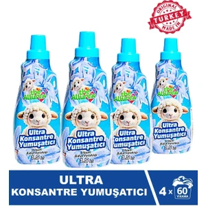 The Allurex Ultra Konsantre Yumuşatıcı Lilyum Ferahlığı 1500 ml 4 Lü