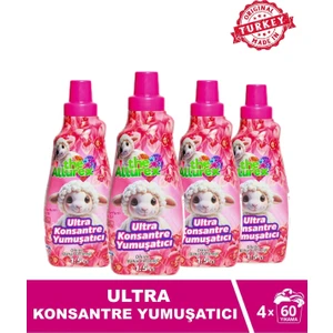 The Allurex Ultra Konsantre Yumuşatıcı 1500 ml Orkide Bahar Ferahlığı 4 Lü