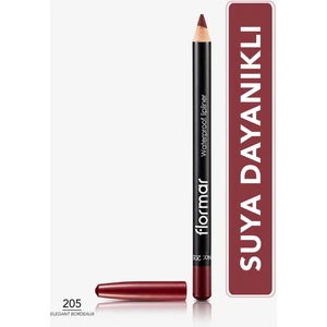 Yoğun Renk Veren Suya Dayanıklı Mat Dudak Kalemi (205 Elegant Bordeaux) 8690604111053