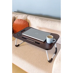 Katlanabilir Yatak Koltuk Üstü Hasta Servis Masası Laptop Bilgisayar Sehpası