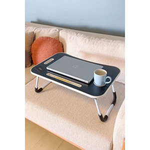 Katlanabilir Yatak Koltuk Üstü Hasta Servis Masası Laptop Bilgisayar Sehpası