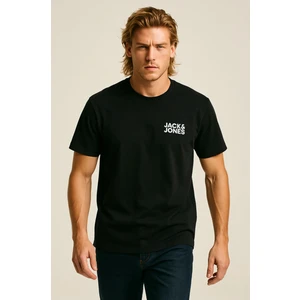 Jack & Jones JJECORP LOGO TEE SS O-NEC Siyah Erkek Kısa Kol T-Shirt
