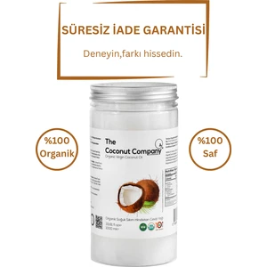 The Coconut Company Organik Soğuk Sıkım Hindistan Cevizi Yağı - 1000ML