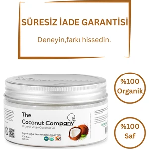 The Coconut Company Organik Extra Virgin Soğuk Sıkım Hindistan Cevizi Yağı - 200ML