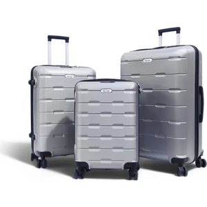 Moods Up 3'lü Valiz Seti, Tsa Kilitli, Abs Gövde, Gümüş