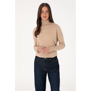 U.s. Polo Assn. Kadın Kum Melanj Kazak /triko 50288974-VR123