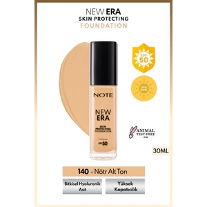 Note Cosmetics New Era Skin Protecting Spf 50 Nemlendirici Etkili Hyaluronik Asitli Fondöten - 140 Soft Sand