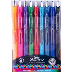 X-Berry Jel Mürekkepli Kalem 0.5mm - 9lu Set