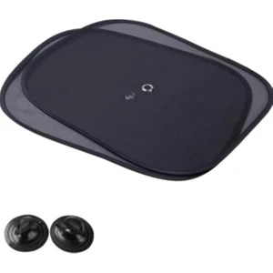 Araç Oto Yan Cam Vantuzlu Güneşlik Perde Seti (2 Parça) - Oto Güneş Koruması, Sıcaklık Azaltıcı ve Uv Işınlarına