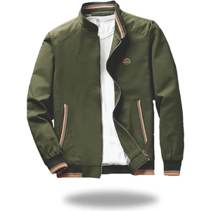 Nakış Armalı Mevsimlik Erkek Mont & Ceket Yeşil