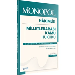 Monopol Yayınları 2025 Hakimlik Milletlerarası Kamu Hukuku Ders Notları