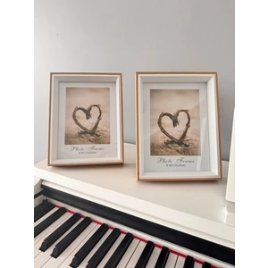 Ahşap Çerçeve, 2 adet Ahşap Fotoğraf Çerçevesi Cam 15*20 cm