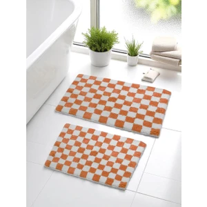 Chess 2'li Banyo Paspası Kaymaz Taban 60X100-60X50