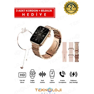 Kadın Akıllı Saat  G9 Mini Flamingo Kolye Hediyeli Ios ve Android Uyumlu 38MM 2.2inç