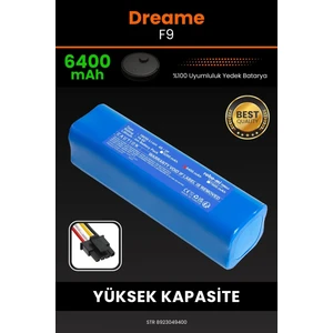 Dreame F9 Vacuum Mop 6400mAh Robot Süpürge Bataryası - Yüksek Yoğunluklu Li-ion Hücre