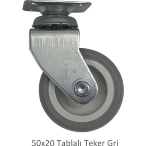 50 x 20 Tablalı Teker Gri