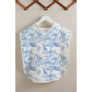 4 Kat Müslin Panço - Blue Toile De Jouy