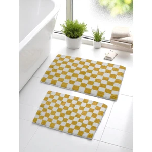 Chess 2'li Banyo Paspası Kaymaz Taban 60X100-60X50