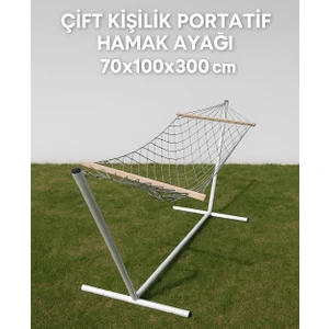 Çift Kişilik Portatif Hamak Ayağı – Dayanıklı, Kolay Kurulumlu, 300 cm – Bahçe, Balkon ve Kamp Keyfi İçin!
