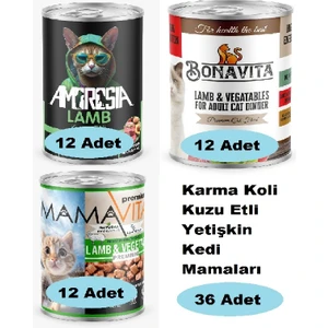 Karma Koli Kuzu Etli Yetişkin Kedi Maması 36 Adet