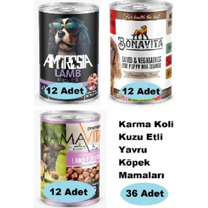 Karma Koli Kuzu Etli Yavru Köpek Maması 36 Adet