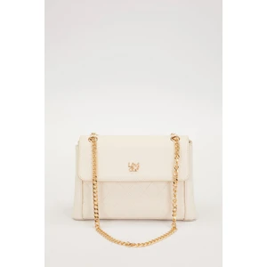 Krem Zincir Askı Omuz Çantası