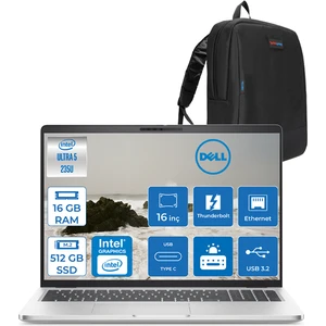Pro 16 Plus Ultra Core 5 235U 16GB Ddr5 512GB SSD Intel Graphics 16" Fhd+ 300NIT Windows 11 Pro Taşınabilir Bilgisayar U5235U165UH01 + Zettaçanta