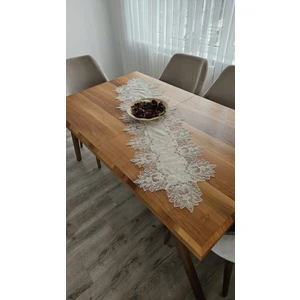 Fransız Dantelli Lüks Kadife Runner