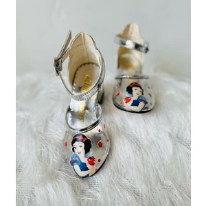 Gala Baskılı Kız Çocuk Topuklu Ayakkabı