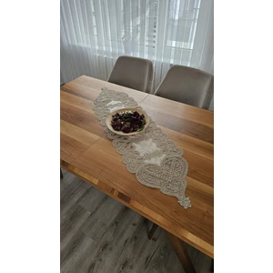 Fransız Dantelli Lüks Kadife Runner