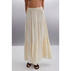 YSADORA Kadın Ekru Etek