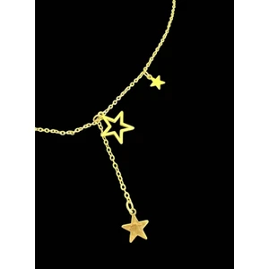 Yıldızlı Yeni Sezon Çelik Zincir Kolye