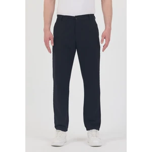 Theseason Erkek Siyah Pamuklu Keten Görünümlü Beli Bağcıklı Relaxed Fit Yazlık Chino Pantolon