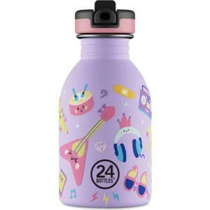 Kids Bottle Music Friends Pipetli Paslanmaz Çelik Çocuk Su Matarası 250 ml