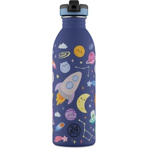 Kids Bottle Space Friends Pipetli Paslanmaz Çelik Çocuk Su Matarası 500 ml