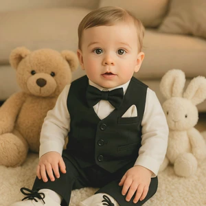 Calide Baby&Kids Erkek Bebek Kravat-Papyonlu Mevlüt Takımı