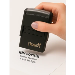 2000 Ünvan Kaşesi ( Siyah - Mavi - Kırmızı )