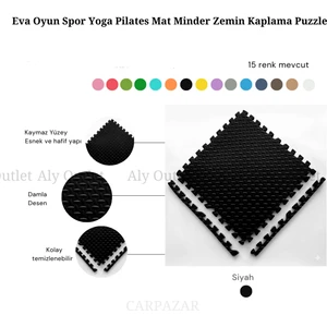 Spor Matı Zemin Kaplama Eva Minder Tatami Mat 16 Lı Set