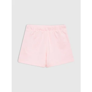 Kız Bebek Açık Pembe Gap Logo Fransız Havlu Kumaş Şort