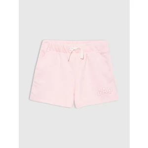 Kız Bebek Açık Pembe Gap Logo Fransız Havlu Kumaş Şort